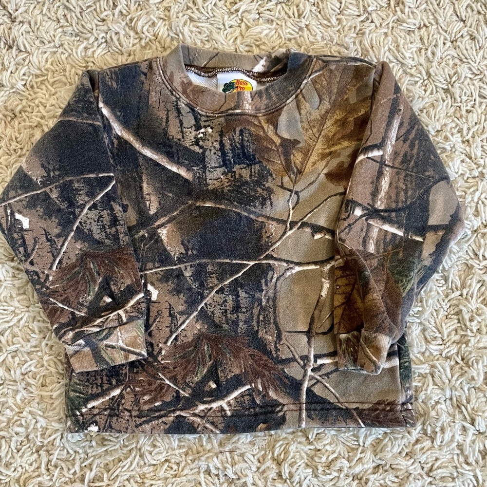 Bass pro shop toddler camo sweatshirt